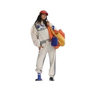 FP Movement Making It Athleisure Overalls Women's Medium Heather Grey NEW $168